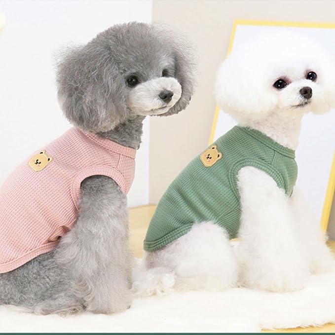 Cotton Dog & Cat Shirt Summer Lightweight Pet T-Shirts Soft Breathable Stretchy - Image 3