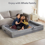 WNPETHOME Human Dog Beds for People Adults, Washable Faux Fur Nap Bed Adult - Image 4