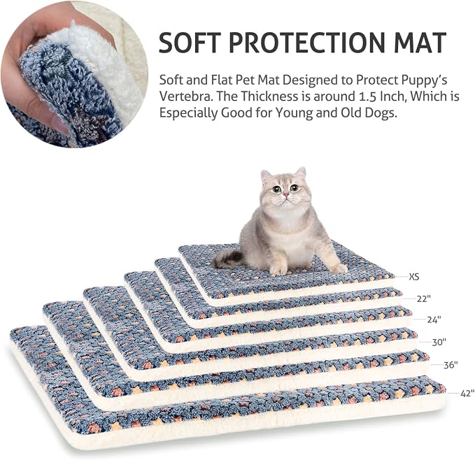 Mora Pets Dog Bed Crate Pad Ultra Soft Pet Bed - Image 5