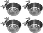 Tfwadmx 4 Pcs Stainless Steel Bird Bowls by Tfwadmx
