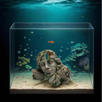 Reptile Cave Hideout Tank Accessories Decorations, Aquarium Hideaway Cave Fish - Image 3