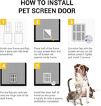 PETLESO Small Pet Door for Screen & Sliding Doors - Image 7