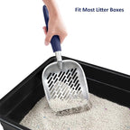 WePet Cat Litter Scoop, Aluminum Alloy Sifter, Kitty Metal Scooper, Deep Shovel - Image 6