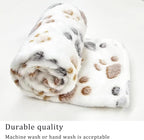 1 Pack 3 Blankets Super Soft Fluffy Premium Fleece Pet Blanket Flannel Paw - Image 5
