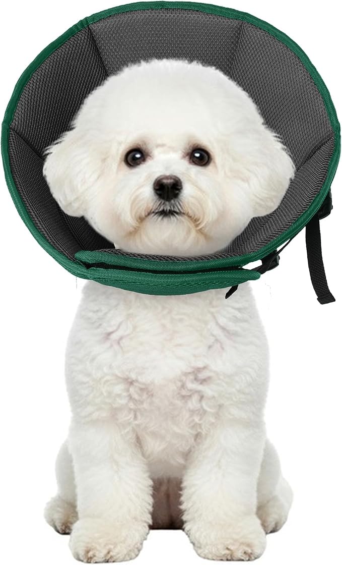 Dog Cone Collar After Surgery, Adjustable Soft Recovery Cone by Allroaring