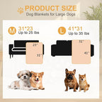 Premium Dog Blankets for Small Dogs & Cat Flannel Blanket Washable, Soft Pet - Image 6