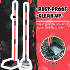 MXF Pooper Scooper, Dog Pooper Scooper Long Handle Stainless Metal Tray and - Image 3