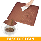 Ptlom Pet Placemat for Dog and Cat, Waterproof Silicone Pet Feeding Bowl Mats - Image 7