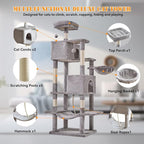 Sweetcrispy 66 Inch Cat Tree Tower, Pet Condo - Image 3
