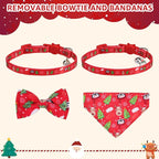 SCENEREAL Christmas Cat Bandana Collar - Image 5