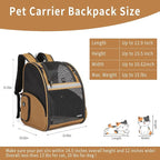 Cat Backpack Carrier for Small Dogs and Medium cat Puppy Kitten Bunny Pet - Image 2