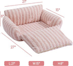 Hollypet Cat Bed Fluffy Plush Mutifuctional Double-Layer Soft Pet Couch - Image 3
