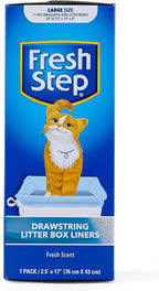 Fresh Step Drawstring Cat Litter Box Liners, Scented Heavy Duty Kitty Litter - Image 2