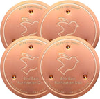 Mellbree 4-Pack Bird Bath Copper Disk, 0.6mm Reinforced 99.99% Pure Copper by Mellbree