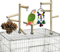 PINVNBY 3 PCS Wooden Small Bird Playground by PINVNBY