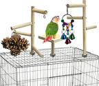 PINVNBY 3 PCS Wooden Small Bird Playground by PINVNBY