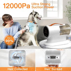 AIRROBO Dog Grooming Vacuum Kit, 12000Pa Strong Pet Vacuum - Image 2