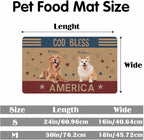 Personalized Dog Cat Mat with Name Photo Custom Placemat Feeding Mats - Image 2