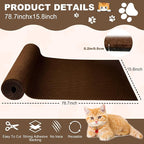 Cat Scratch Furniture Protector, 78.7"x15.8" Cat Scratching Mat, Trimmable - Image 2