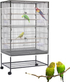 Bird Cage Seed Catcher Large Bird Cage Cover 118 * 31 inches Adjustable Net by SYOOY