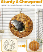 Chewproof Steel Frame Bird Nest - Image 2