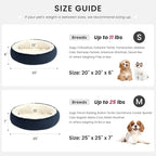 Love's cabin Round Donut Cat and Dog Cushion Bed, 25in Pet Bed - Image 4