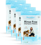 No Rinse Wipes | Rinse Free Shampoo Mittens | Dogs & Cats | Bath Wipes | by Unknown