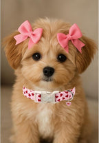 Valentine's Dog Collar, UP URARA PUP Pink Love Heart Adjustable Pet Collar - Image 5