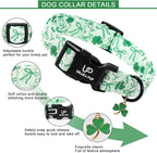 St. Patrick's Day Dog Collar, UP URARA PUP Shamrock Adjustable Pet Collar - Image 3