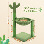 PAWZ Road Cactus Cat Tree, 33 Inchs Cat Tower - Image 2