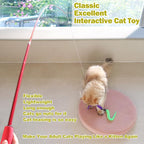 Cat Toys for Indoor Cats, Interactive Cat Toy 2PCS Retractable Wand Toy and - Image 2