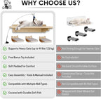 Snuggle & Play Cat Wall Shelves & Climbing System – Modern Furniture Set - Image 2