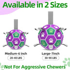 Diman Dog Balls with Nylon Straps, Puppy Soccer Ball - Image 2