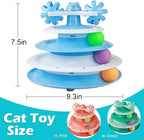 UPSKY Cat Toy Roller 4-Level Turntable Cat Toy Balls - Image 2