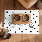 Puppy Pattern Pet Feeding Mat 24x16 Inch Polka Dot Pet Feeding Area Mat Pet - Image 5