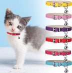 Weewooday 6 Pieces Leather Cat Collar - Image 5