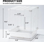 14.6" Portable Travel Bird Cage, Parrot Cage, Ample Room - Image 2
