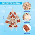 Bird Toys, Natural Corn Stick Parrot Toys Hanging in Bird Cages，for Small and - Image 7