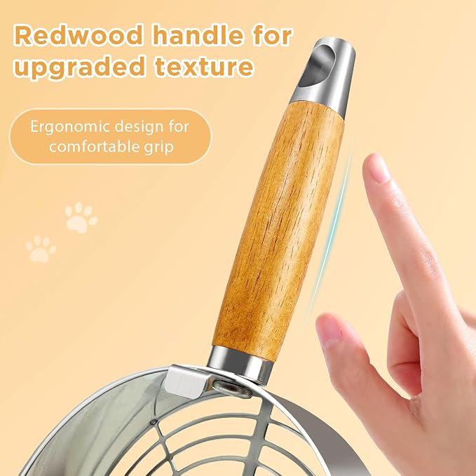 Stainless Steel Litter Scoop, Kitty Litter Scooper, Metal Cat Litter Scoop - Image 7
