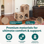 FurHaven Castle Tower Multi-Level Cardboard Cat House - Image 5