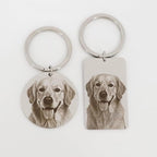 Custom Pet Portrait Keychain – Personalized Photo Engraved Keychain - Image 8