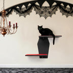Sintuff Gothic Wall Cat Shelves Wall-Mounted 2 Platform Wall Climbing Steps - Image 4