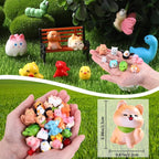 DIYDEC 50pcs Mini Resin Animal 50 Styles Tiny Resin Animals Miniature to Hide - Image 2
