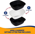 Arm & Hammer Large Sifting Litter Box Scoop Free Cat Litter Tray - Image 3