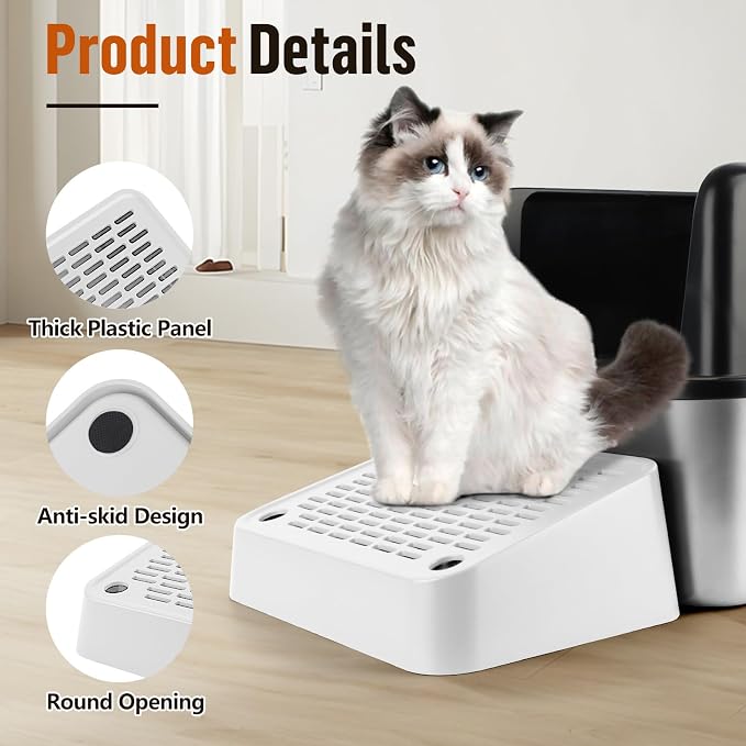 Cat Litter Box Ramp, Litter Box Step Mat - Image 3