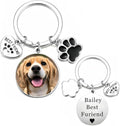 Custom Pet Keychain with Picture Personalized Dog Photo Keychain Pet Lover Gift by Casmyuni