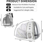 Cat Backpack Carrier, Back Expandable Pet Backpack - Image 2