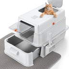 FURTIME Stainless Steel Litter Box by FURTIME