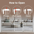 WAOWAO Baby Gate 52.76-62.2" Extra Wide Pressure Mounted Walk Through Swing - Image 3