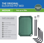 Coolaroo The Original Cooling Elevated Pet Bed, Brunswick Green - Image 5